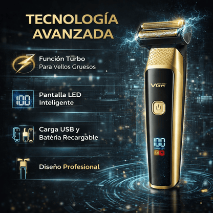Afeitadora 3 en 1 Profesional VGR – Precisión, Potencia y Versatilidad