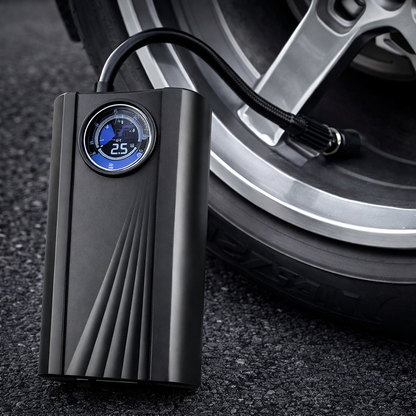 Compresor de Aire Portátil 150 PSI 12V – Inflador para Auto, Moto y Bicicleta con Manómetro